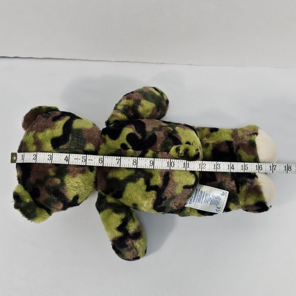 Build A Bear Workshop Military Camouflage Army Green Teddy Bear Plush Toy - Picture 7 of 7
